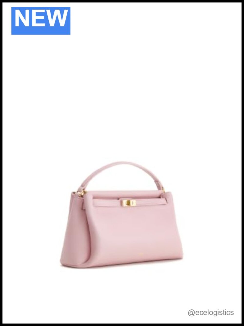 Vegan Leather Top Handle Satchel Purse - Picture 2 of 5